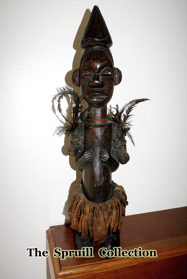 Fang Tribal Fetish Sculpture Sculpture by Everett Spruill