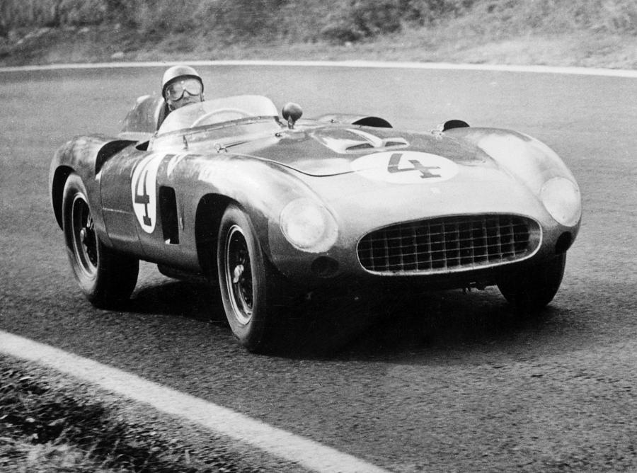 Fangio here at the wheel during Great Sweden Prize race  Photograph by Italian School