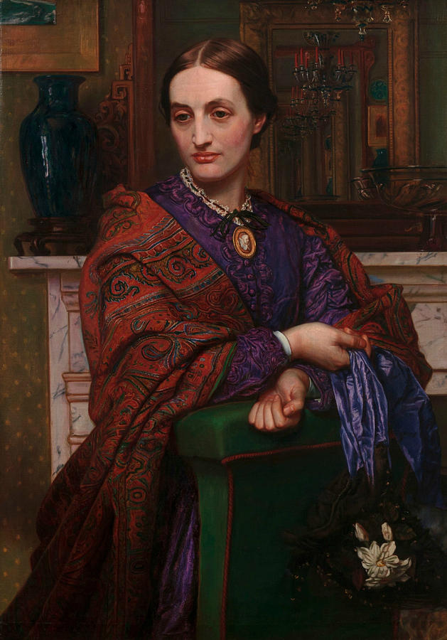 Fanny Waugh Hunt Painting by William Holman Hunt