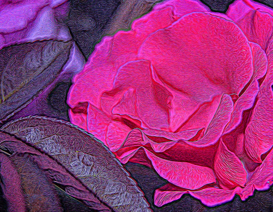 Fanstasy Begonia Digital Art by Lynellen Nielsen