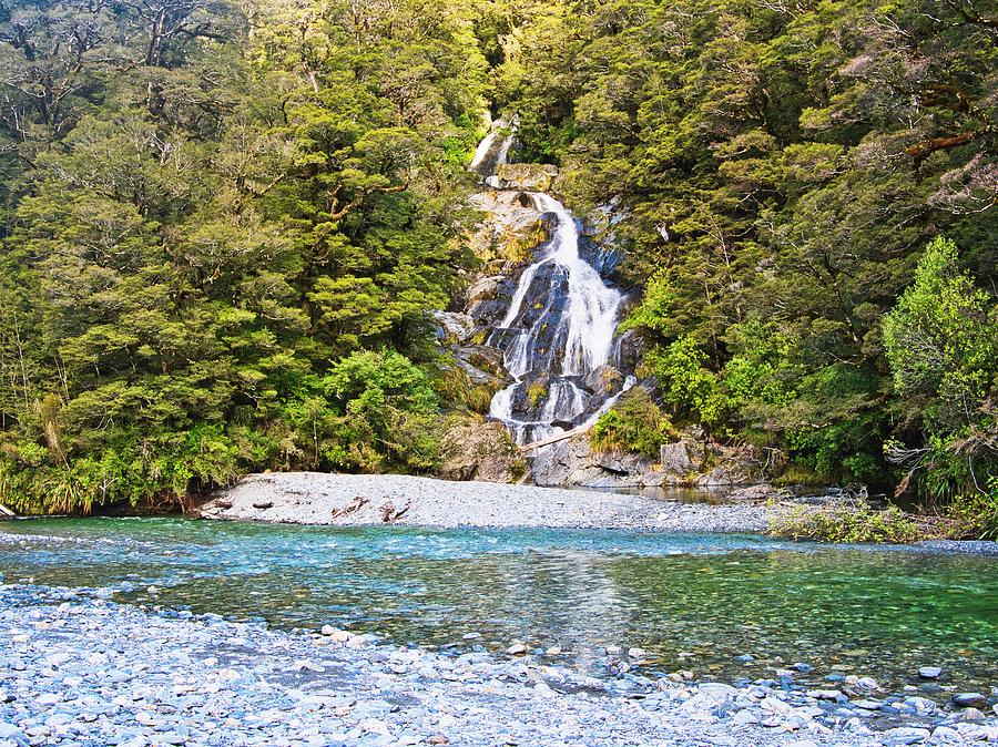 Fantail Falls - New Zealand Photograph by Steven Ralser