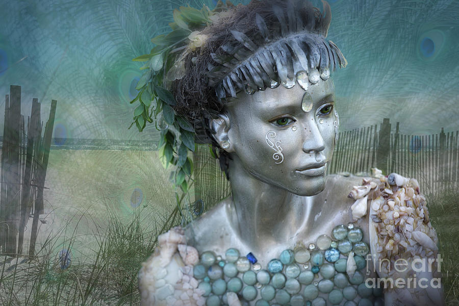 Mermaiden Fantasea Digital Art by Mary Lou Chmura