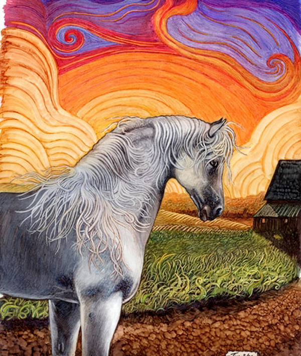 Horse Painting - Fantasia I by Jan Kappes Horse Painting - Fantasia I by Jan Kappes