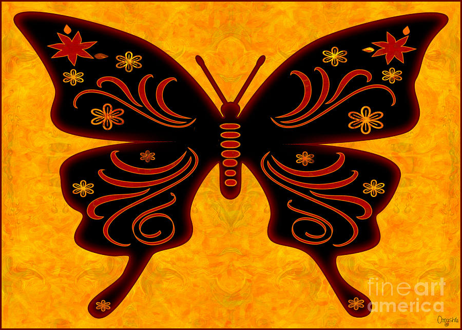 Fantasies Of Light Abstract Bliss Butterflies by Omashte Digital Art by Omaste Witkowski