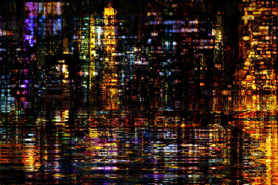 Skyscraper Digital Art - Fantastic Evening  by Kiki Art