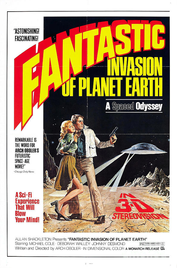 Fantastic invasion of planet earth 1966 movie poster Painting by Vintage Collectables