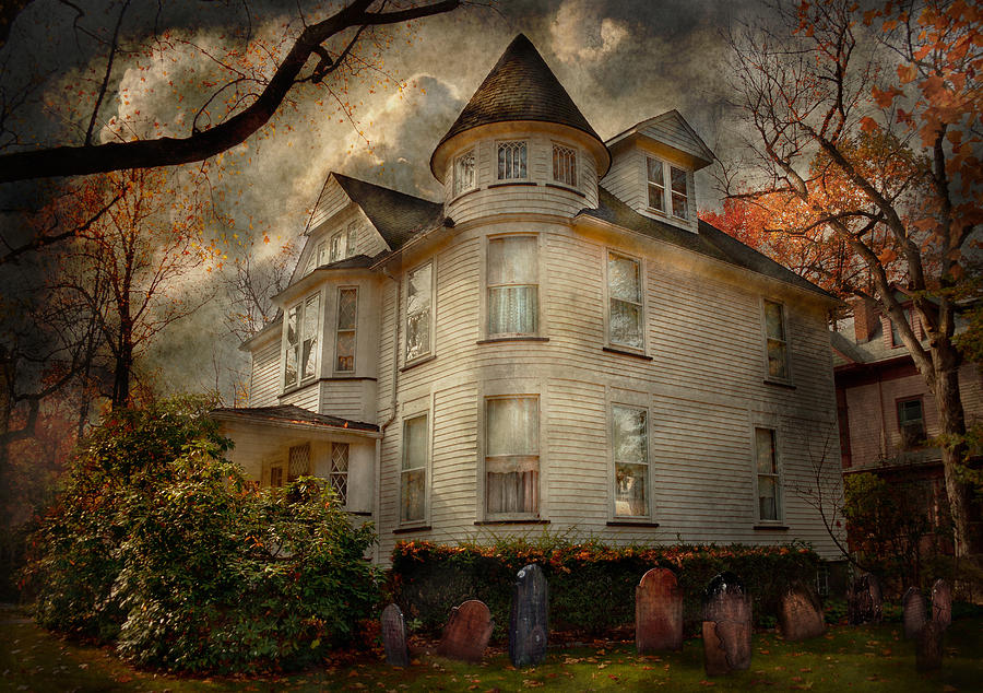 Fantasy - Haunted - The Caretakers House Photograph by Mike Savad
