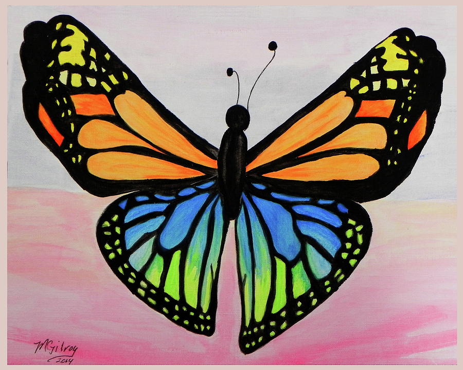 Fantasy Butterfly Painting by M Gilroy - Fine Art America