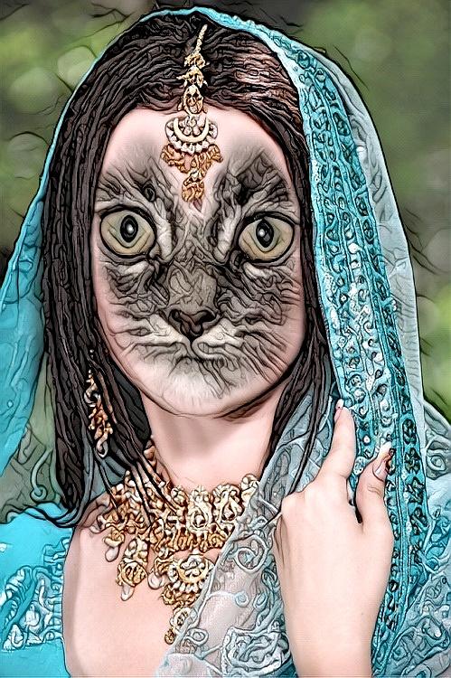 Fantasy Cat Art 16 Digital Art by Belinda Cox