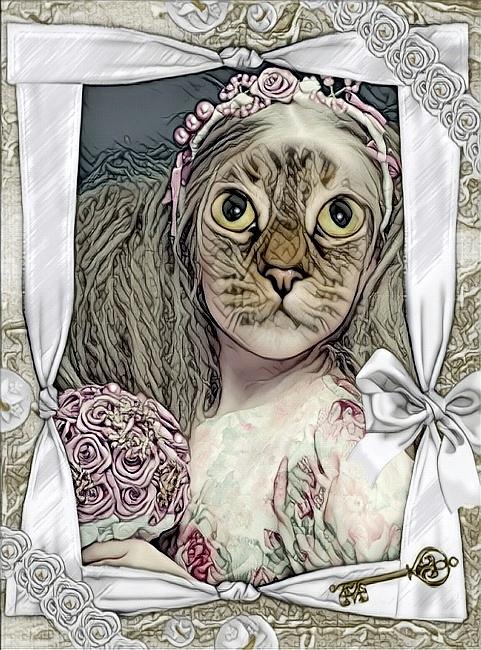 Fantasy Cat Art 27 Digital Art by Artful Oasis
