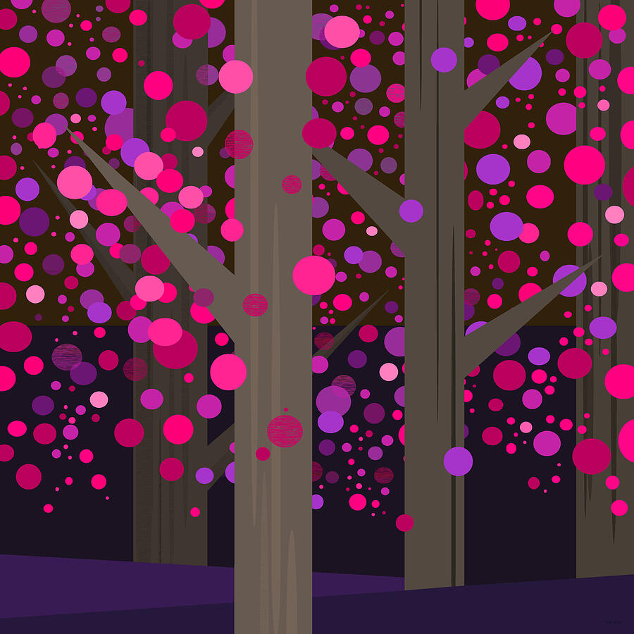 Whimsical Tree Digital Art - Fantasy Dogwood by Val Arie