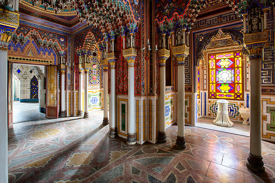 Fantasy fairytale palace - colored glass Photograph by Dirk Ercken