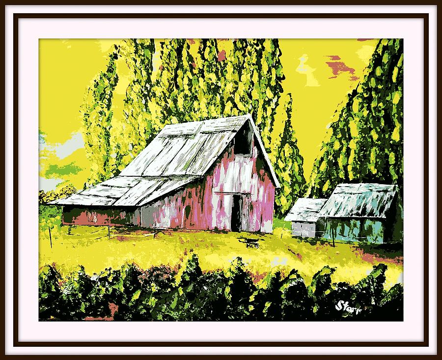 Fantasy Farm Painting