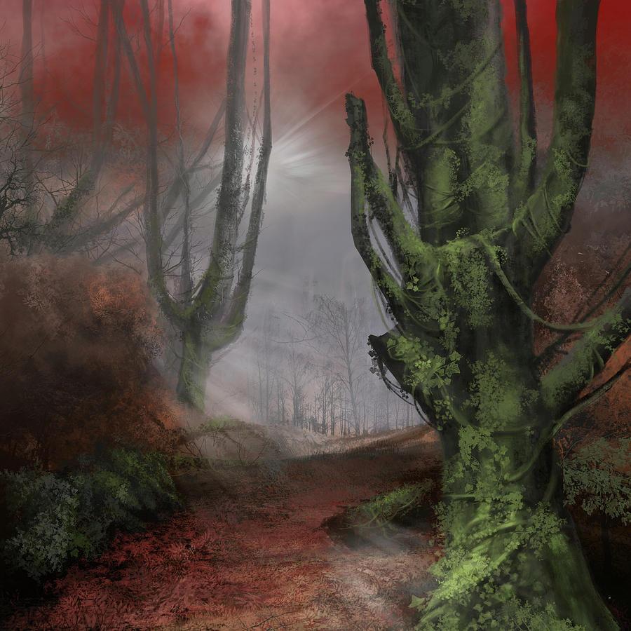 Fantasy Forest Digital Art by Bekim M