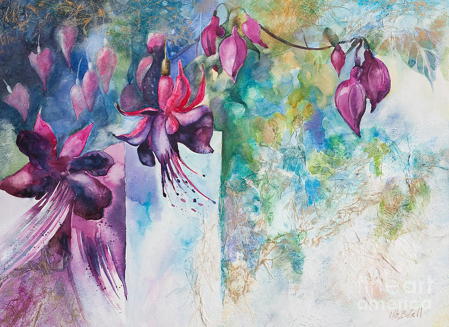 Flower Painting - Fantasy Fuchsia by Kate Bedell