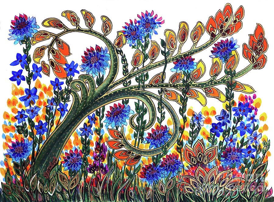 Fantasy Garden Painting by Holly Carmichael