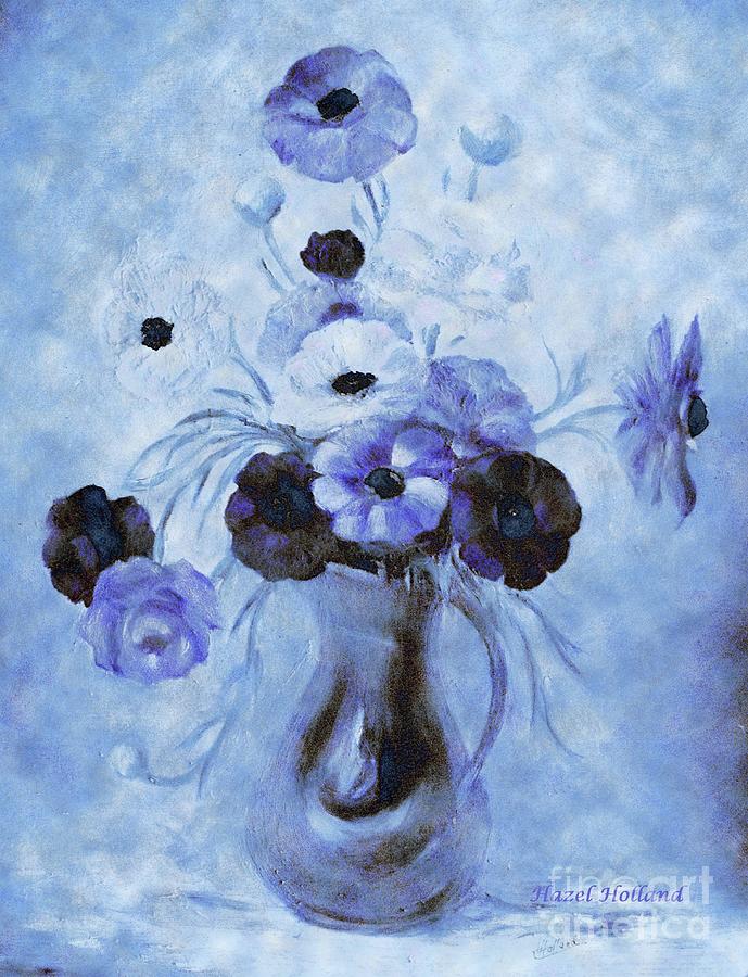 Fantasy in Blue Painting by Hazel Holland