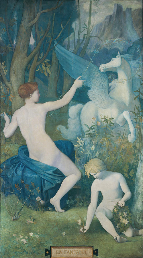Fantasy Painting - Fantasy by Pierre Puvis de Chavannes