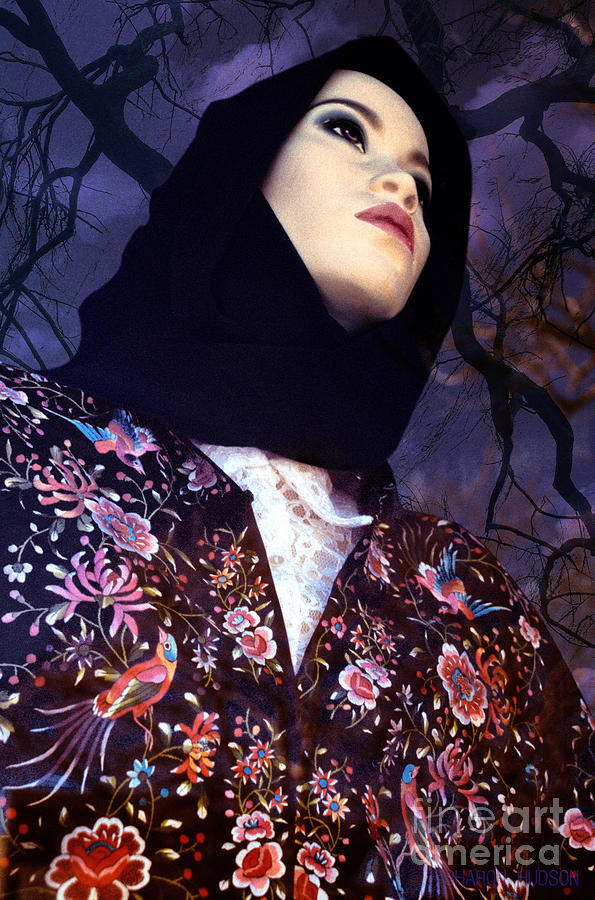 woman in hijab - Looking for Paradise Photograph by Sharon Hudson