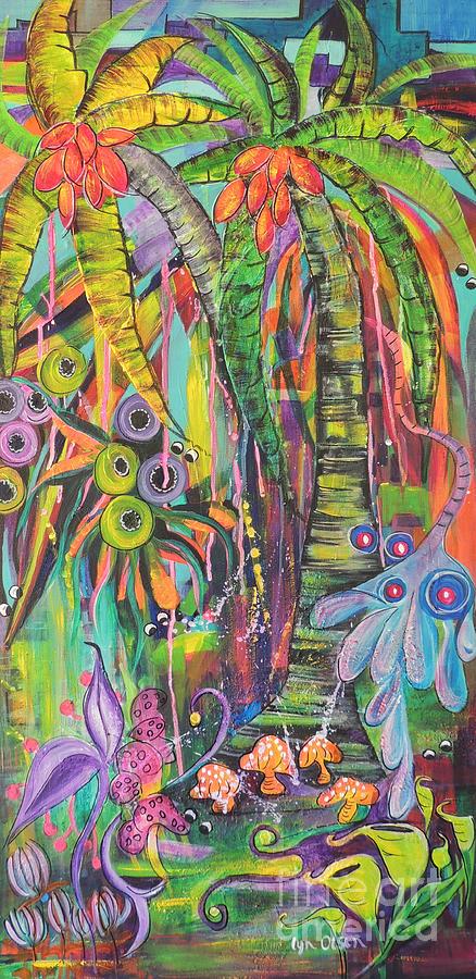 Fantasy Rainforest Painting by Lyn Olsen