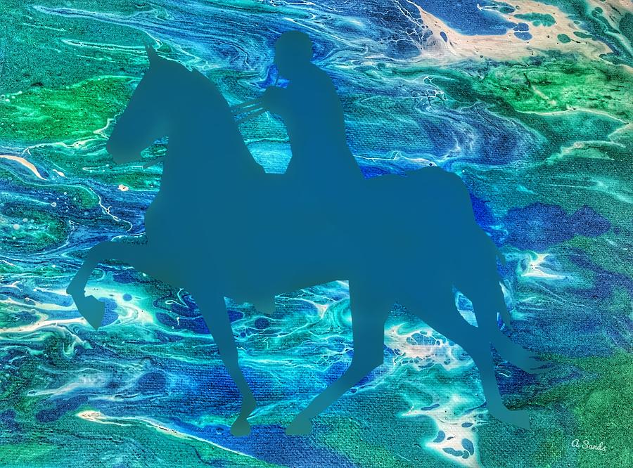 Fantasy Rider Digital Art by Anne Sands