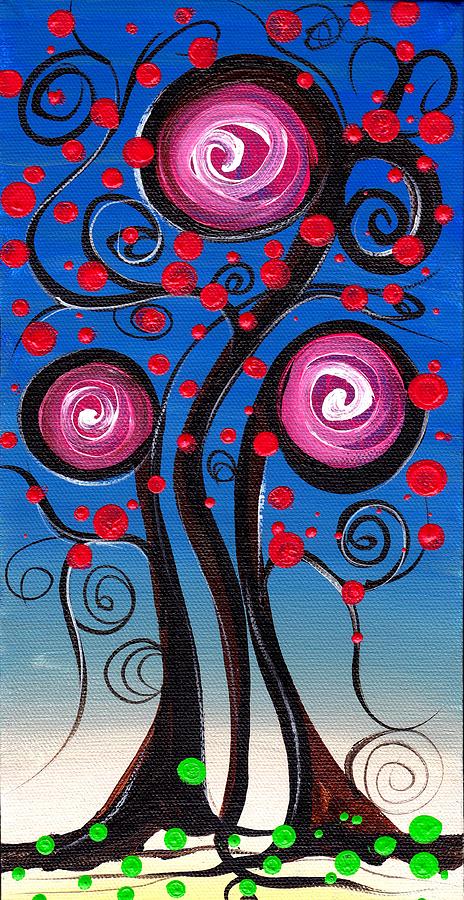 Abril Andrade Griffith Painting - Fantasy Tree by Abril Andrade
