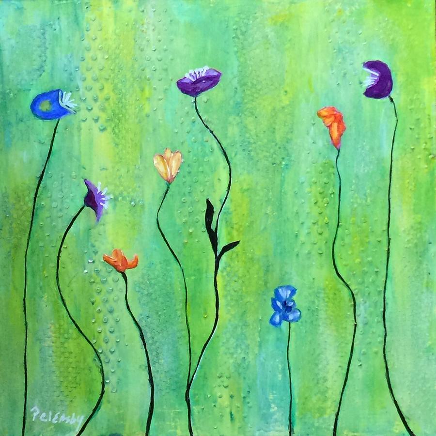 Flower Painting - Far a field by Patricia Cleasby