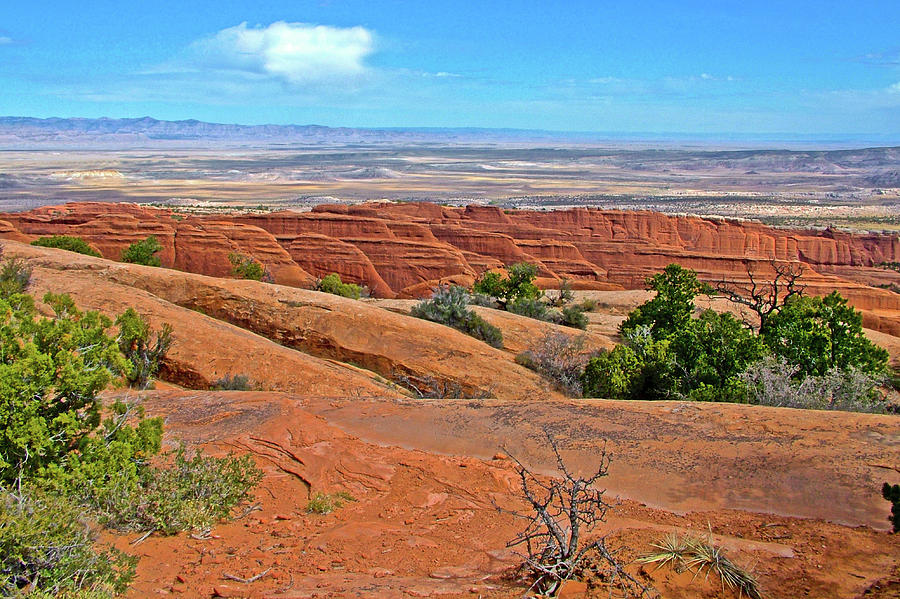 Far View from Devils Garden Trail in Arches  National Park, Utah Photograph by Ruth Hager