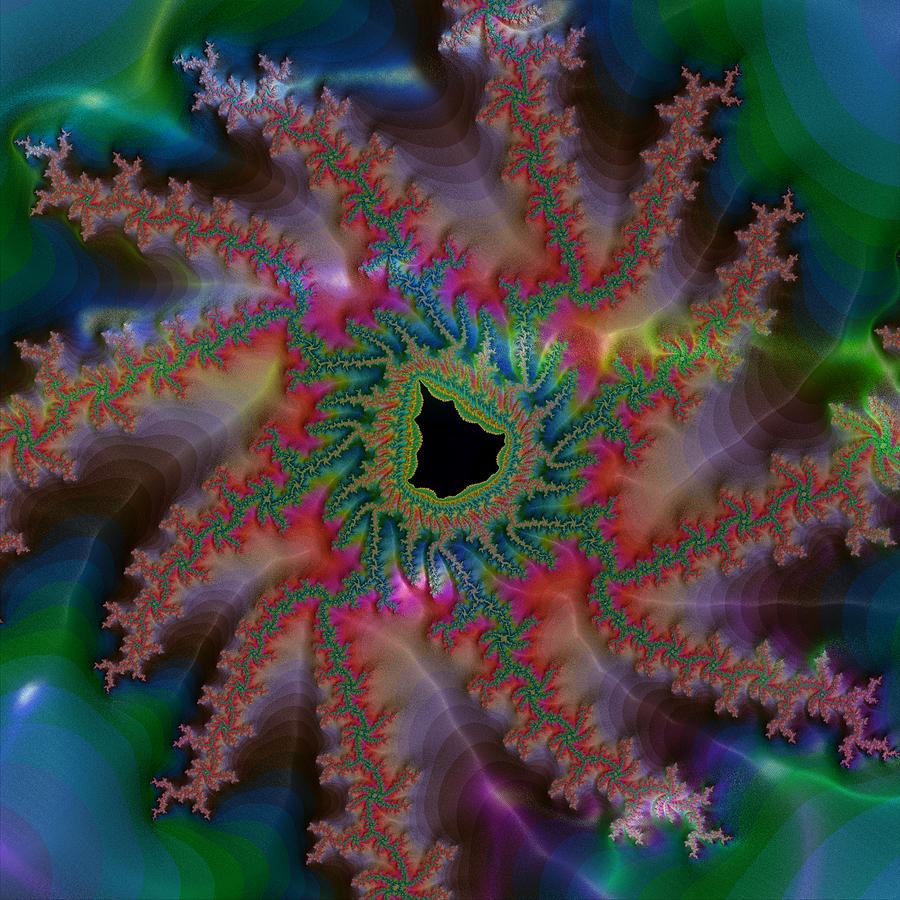 Abstract Digital Art - Farbric of Space and Time by Deirdre Reynolds
