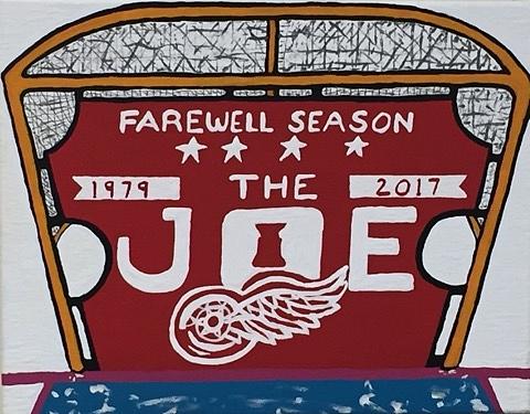 Detroit Michigan Painting - Farewell Season Detroit Red Wings The Joe by Jonathon Hansen