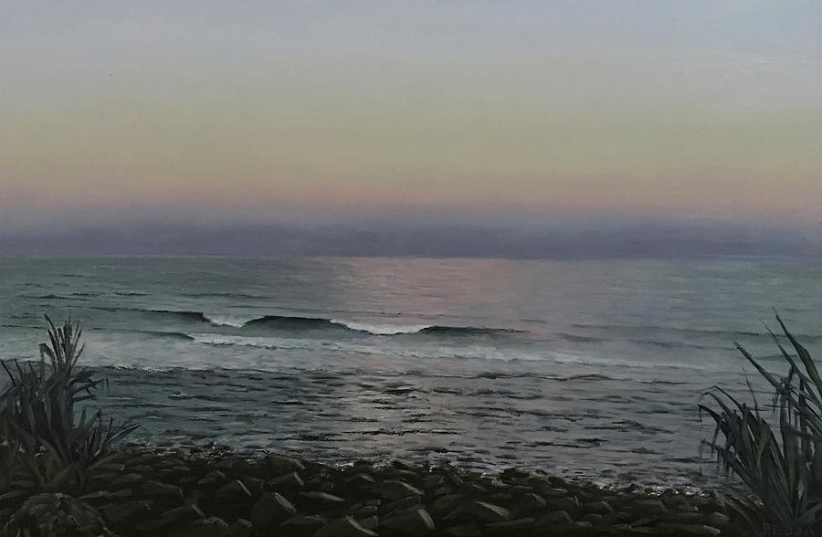 Ocean Sunset Painting - Farewell to Today by Pedja Ilic