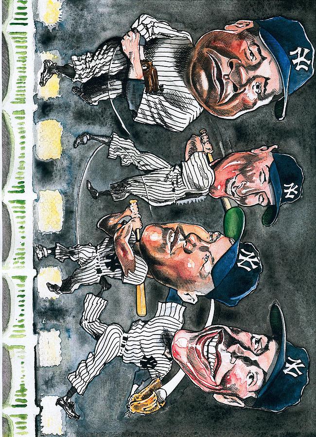 Babe Ruth Painting - Farewell Yankee Stadium by Robert Myers