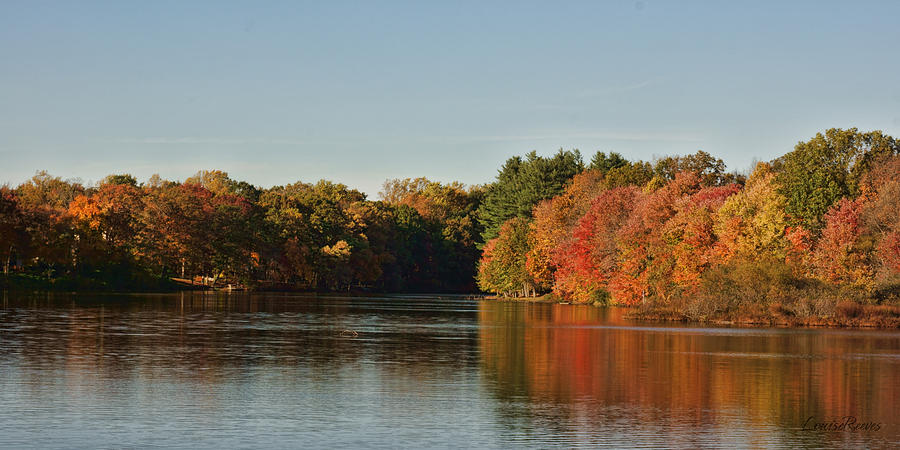Farrington Lake in the Fall Photograph by Louise Reeves