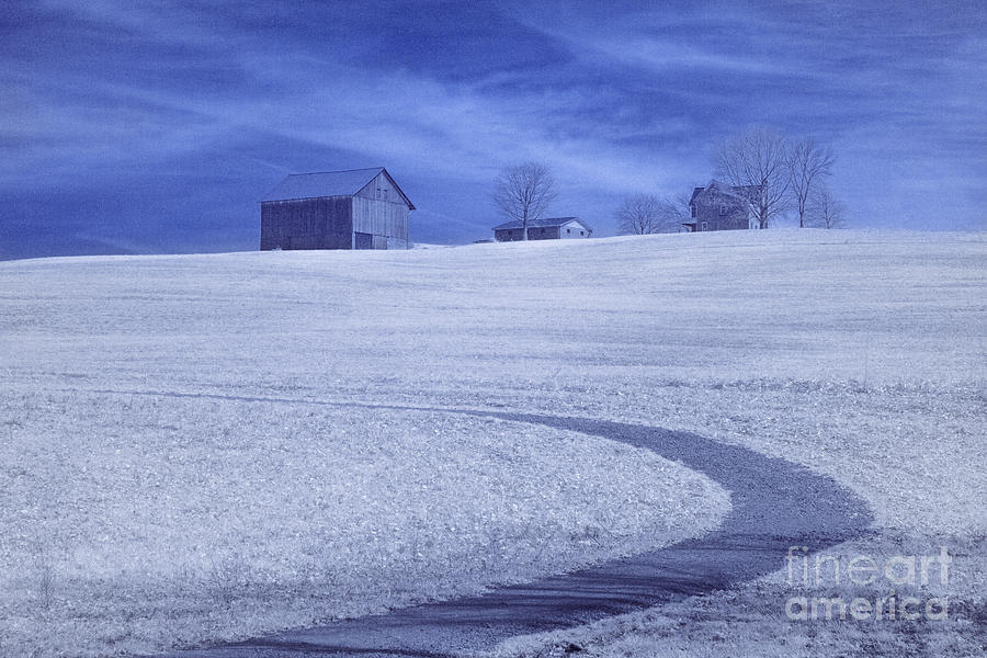 Spring Photograph - Farm and Barn Infrared by Randy Steele