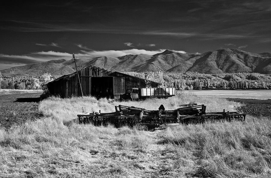 Farm Building in Infrared Photograph by Lee Santa
