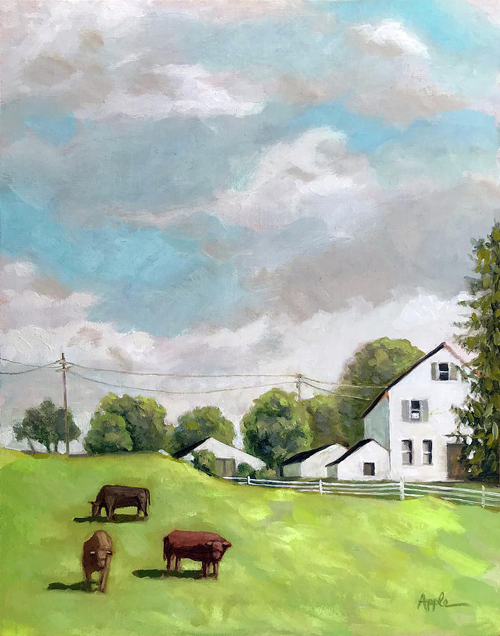Farm country Painting by Linda Apple
