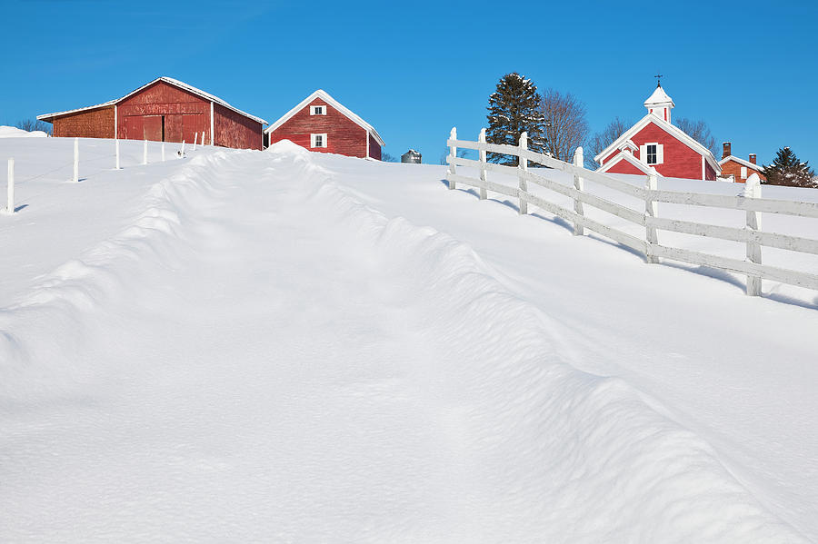 Farm Country Winter Photograph by Alan L Graham