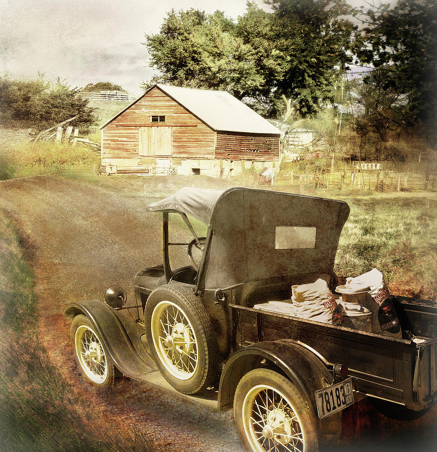 Car Photograph - Farm Delivered by John Anderson