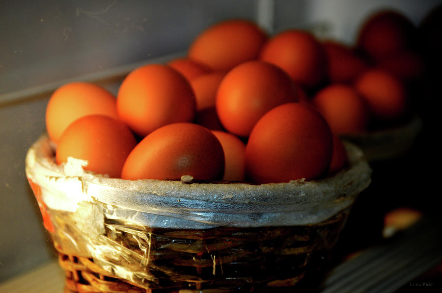 Farm Fresh Brown Eggs Photograph by Lesa Fine