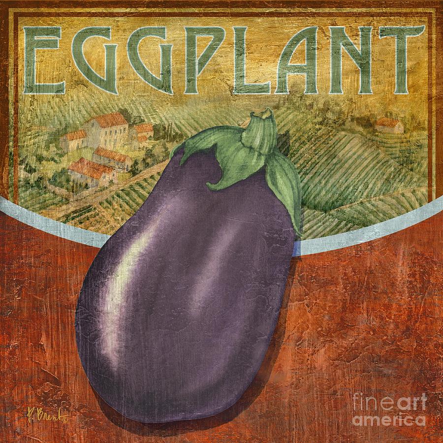 Farm Painting - Farm Fresh Eggplant by Paul Brent