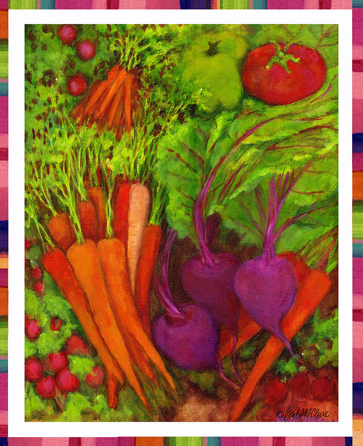 Farm Fresh Veggies 1 Painting by Gail McClure