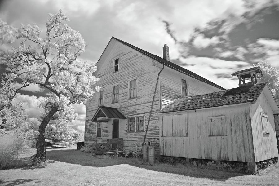 Nature Photograph - Farm House infrared 6274 by Michael Peychich