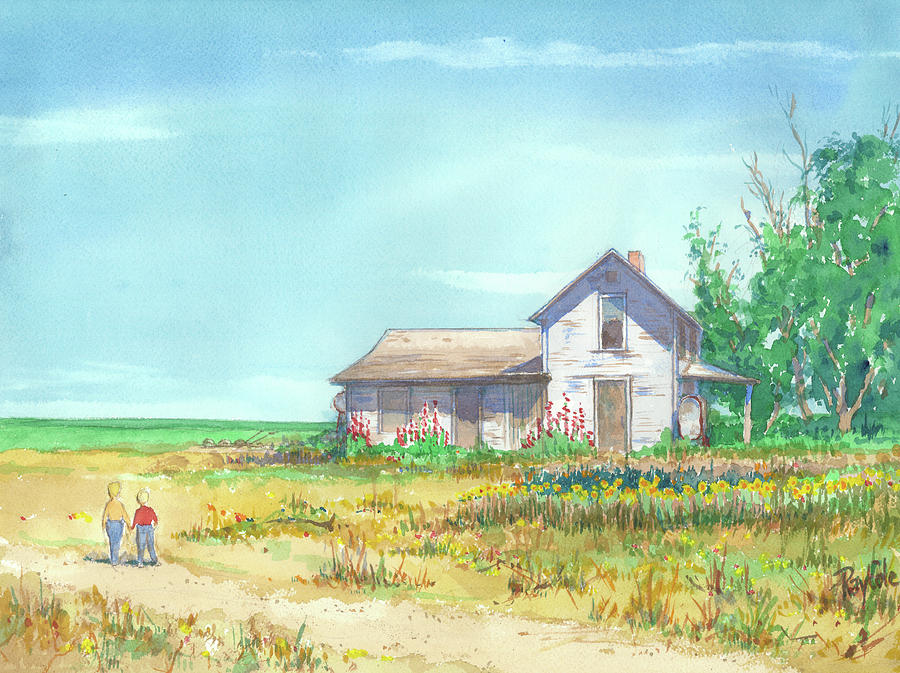 Farm House Painting by Lynda Lang
