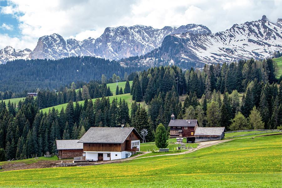 Farm in the Dolomites Photograph by Carolyn Derstine