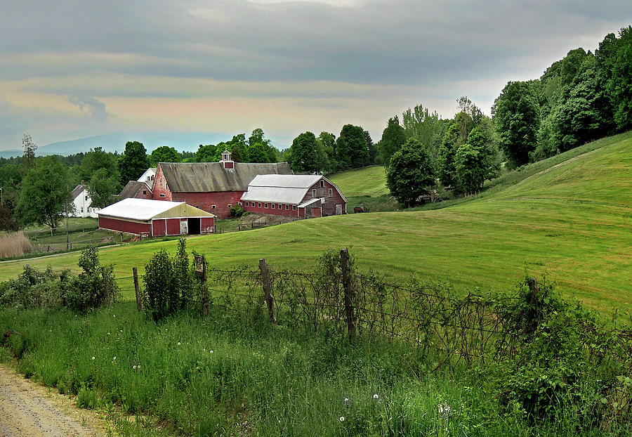 Farm in West Newbury Vermont Photograph by Nancy Griswold