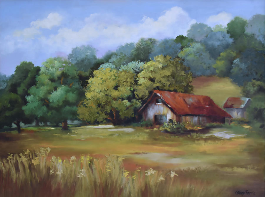 Tree Painting - Farm Life by Cindy Parris