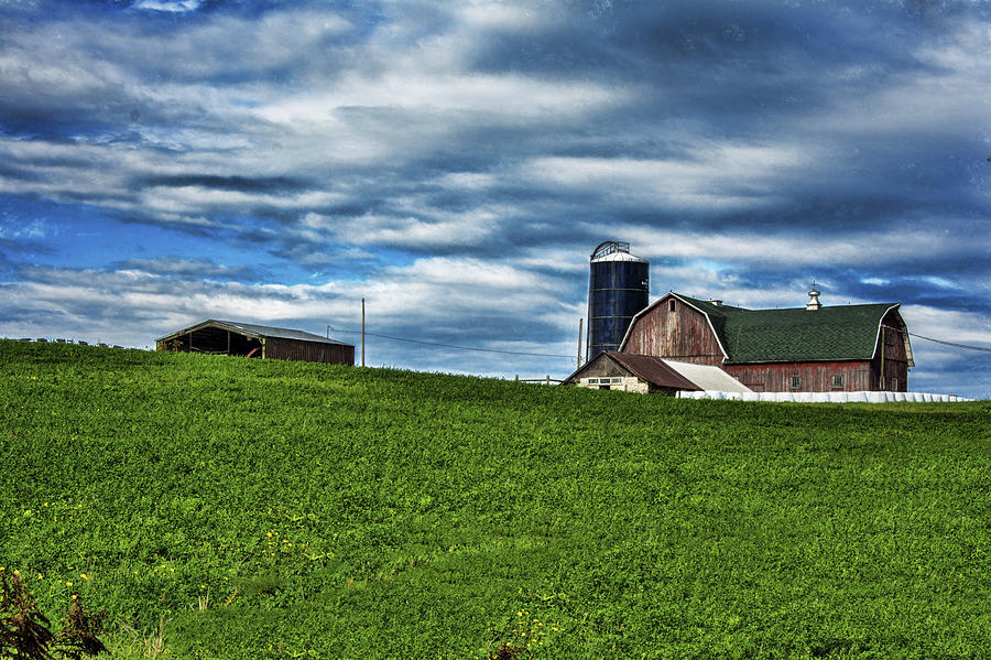 Farm On The Hill Photograph by Cathy Kovarik