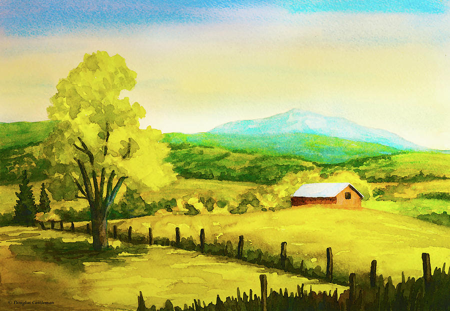 Farm Scene Painting by Douglas Castleman