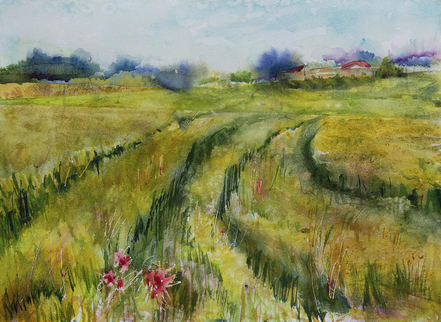 Farm Tracks Painting by Melanie Harman