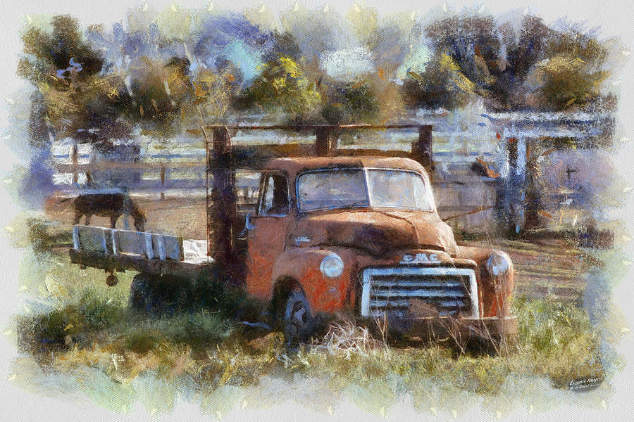 Farm Truck Painting by Cliff Peterson - Fine Art America